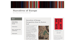 Desktop Screenshot of narrativesofeurope.com