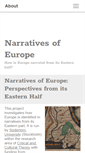 Mobile Screenshot of narrativesofeurope.com